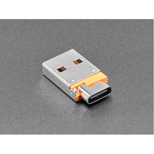 USB A Plug to USB C Jack Microadapter