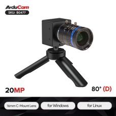 Arducam B0477 20MP USB 3.0 Camera Module with 16mm C-Mount Lens