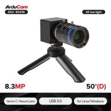 Arducam B0498 8.3MP IMX585 Manual Focus USB 3.0 Camera Module with 16mm C-Mount Lens