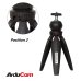 Arducam UB0219 Variable Height Tripod Stand for Raspberry Pi High Quality Camera, with 360 Ball Head 