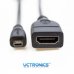 UCTRONICS U6105 Micro HDMI to HDMI Cable for Raspberry Pi 4 B, 6 Inch Micro-HDMI Male to HDMI Female Adapter Cable [2 pack]