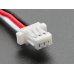 Adafruit 6405 JST SH Compatible 1mm Pitch 3-pin Plug-Plug Cable - 50mm long