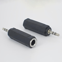 3.5mm Stereo Male to 6.35mm Female Audio Adapter Jack Aux Converter for Laptop Camera Mobile Phone Headphone Mic Computer