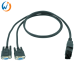 Dual Db9 to OBD Female Connector Cable Customize OBD to DB9 Diagnostic Extension Cable Obd2 Splitter Cable Dual Db9 to OBD Female Connector Cable Customize OBD to DB9 Diagnostic Extension Cable Obd2 Splitter Cable