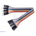 Pololu 4563 / 4564 / 4565 Ribbon Cable Premium Jumper Wires 10-Color F-F / M-F / M-M 6" (15 cm)