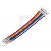 Pololu 4572/ 4573 / 4574 Ribbon Cable with Pre-Crimped Terminals 10-Color  F-F / M-F / M-M 3" (7.5 cm)