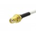 SMA M and F 6GHz Semi-Flexible cable RG402 - 10cm