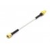 SMA M and F 6GHz Semi-Flexible cable RG402 - 10cm