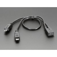 Adafruit 3030 Micro B USB 2-Way Y Splitter Cable