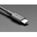Adafruit 5451/5449/5450/5452 USB Type C 3.1 PD to 5.5mm Barrel Jack Cable - 9V/12V/15V/20V- 5A Output - 1.2m long with E-Mark