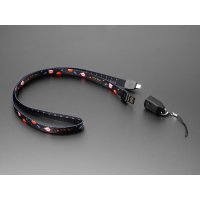 Adafruit 6444 USB Cable Lanyard with USB A and USB C Tips