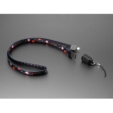 Adafruit 6444 USB Cable Lanyard with USB A and USB C Tips