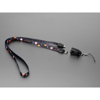 Adafruit 6445 USB Cable Lanyard with USB A and USB Micro-B Tips