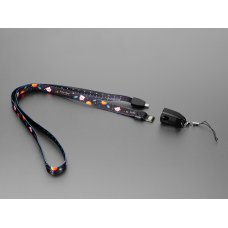 Adafruit 6445 USB Cable Lanyard with USB A and USB Micro-B Tips