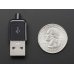 Adafruit 1827 USB DIY Slim Connector Shell - A-M Plug