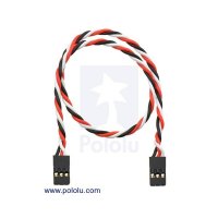 Pololu 2165 / 2166 / 2167 Twisted Servo Extension Cable  (Female - Female)