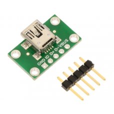 Pololu 2593 USB Mini-B Connector Breakout Board