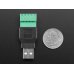 Adafruit 3628 USB-A Male Plug to 5-pin Terminal Block