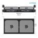 UCTRONICS U6265 Mac Mini Rack Mount with Side Brackets, 19" 1U Rackmount Supports up to 2 Units of All Mac Mini M1 and The Previous Models