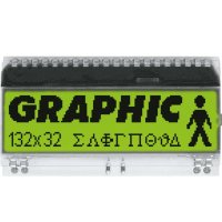 LCM Graphic 132x32/STN Yellow/Green Pos Reflective/Black Neg Transmissive