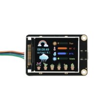 DFRobot DFR0997 Gravity: 2.0 Inch IPS Color Serial Display with I2C & UART (Support micro:bit & MakeCode Graphical Programming)