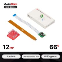 Arducam B0306 Raspberry Pi Official Camera Module V3-12MP IMX708 Autofocus Camera with Acrylic Case 