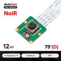 Arducam B031201 12MP IMX708 Autofocus Camera Module 3 NoIR for Raspberry Pi, HDR Mode and PDAF supported
