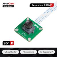 ArduCam B0619 1.58MP IMX296 Mono Global Shutter Camera Module with M12 Lens for Raspberry Pi