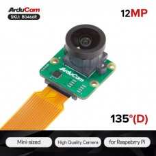 Arducam B0466R 12.3MP 477M HQ Camera Module for Raspberry Pi with 135°(D) M12 Wide Angle Lens