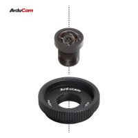 Arducam LN069 100 Degree Low distortion 1/2.3″ M12 Lens with Lens Adapter for Raspberry Pi High Quality Camera