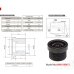 Arducam LN018 1/4 inch M12 Mount 1.6mm Focal Length Lens M40160M12