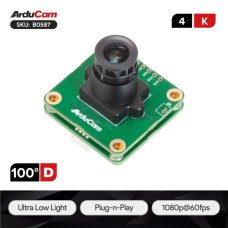 ArduCAM B0587 Ultra Low Light USB2.0 Camera Module, 8.3MP 4K Wide Angle, Sony Starvis 2 IMX678, UVC Plug'n'play, Ideal for Surveillance & Night vision