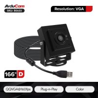 ArduCam B0633 Global Shutter USB2 UVC Camera, Ultra High FPS, VGA Color, Wide Angle, Arducam ezBOX GS