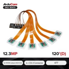 Arducam B0473 12MP Multi-Camera Kit for NVIDIA Jetson AGX Orin