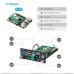 UCTRONICS RM0004 Pi Rack Pro for Raspberry Pi 4B, 19" 1U Rack Mount, Support for 4 2.5" SSDs, Secure Shutdown, 0.96" Color Display for Raspberry Pi