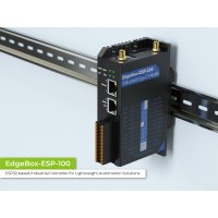 EdgeBox-ESP-100-Industrial Edge Controller, WiFi, BLE, 4G LTE, DIO, AIO, Ethernet, CAN, RS485