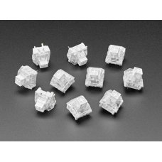 Adafruit 4955 Kailh Mechanical Key Switches - Clicky White - 10 pack - Cherry MX White Compatible