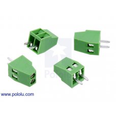 Pololu 2491/2492/2493/2494/2495/2496/2497/2498/2499 Screw Terminal Block: 0.1 inch Pitch, Side Entry