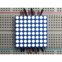 Adafruit 1613 / 1047 Small 1.2" 8x8 Ultra Bright LED Matrix - KWM-30881CWB / KWM-30881CBB  