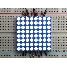 Adafruit 1613 / 1047 Small 1.2" 8x8 Ultra Bright LED Matrix - KWM-30881CWB / KWM-30881CBB  