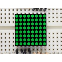 Adafruit 1624 Miniature 0.8 inch 8x8 Pure Green LED Matrix - KWM-20882CPGB