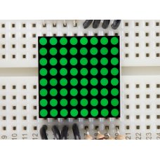 Adafruit 1624 Miniature 0.8 inch 8x8 Pure Green LED Matrix - KWM-20882CPGB