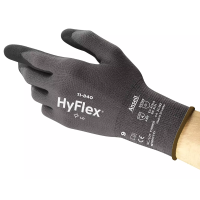Ansell Gloves Grey Color HyFlex 11840 SIZE 9 (Pack of 1 Pair)