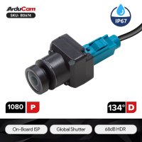 Arducam B0674 RapidRange 1080P Color Global Shutter 120 °(HFOV) Wide-Angle GMSL2 IP67 Camera Module Arducam B0674 RapidRange 1080P Color Global Shutter 120 °(HFOV) Wide-Angle GMSL2 IP67 Camera Module