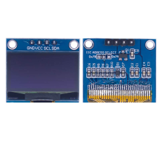 0.96 Inch OLED Display Module I2C SSD1306 128x64 White Screen 4 Pin Serial Interface for MCU Projects