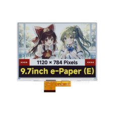 Waveshare 35922/35923 9.7inch E Ink Spectra 6 (E6) Full Color Display, 1120×784 Pixels, SPI Communication Interface, Optional For HAT+ Standard Driver HAT, E-ink Display
