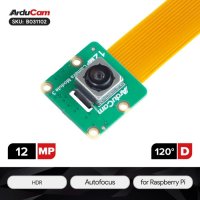 Arducam B031102 12MP IMX708 Autofocus 120°(DFOV) Camera Module 3 with HDR Mode and PDAF Function for Raspberry Pi Arducam B031102 12MP IMX708 Autofocus 120°(DFOV) Camera Module 3 with HDR Mode and PDAF Function for Raspberry Pi