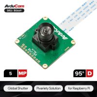 Arducam B0669 5MP OG05B10 95°(DFOV) Color Global Shutter Camera for Raspberry Pi Arducam B0669 5MP OG05B10 95°(DFOV) Color Global Shutter Camera for Raspberry Pi