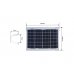 High-efficiency Waterproof PV-12W Solar Panel, with Brackets for Easy Installation