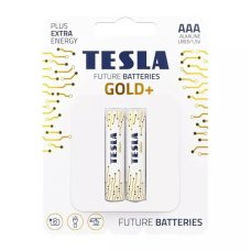 Tesla AAA Battery Gold+ Alkaline - Plus Extra Energy Blister Foil LR03/1.5V - 10 Year lifeline